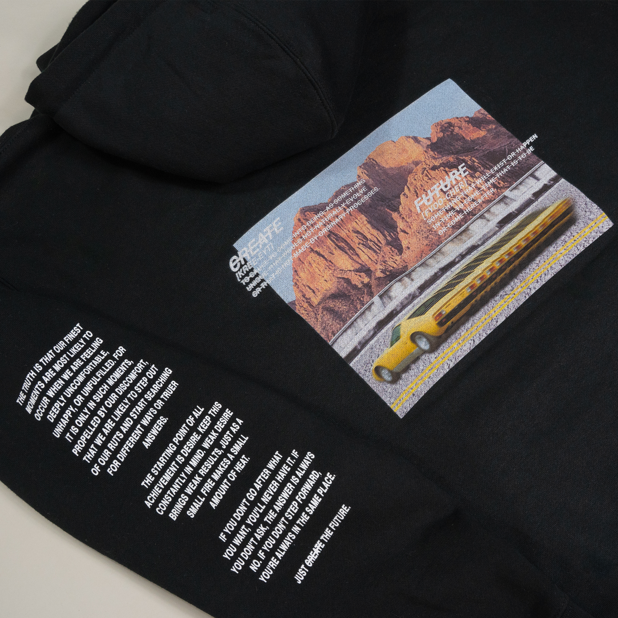 CREATE RACE BLACK HOODIE