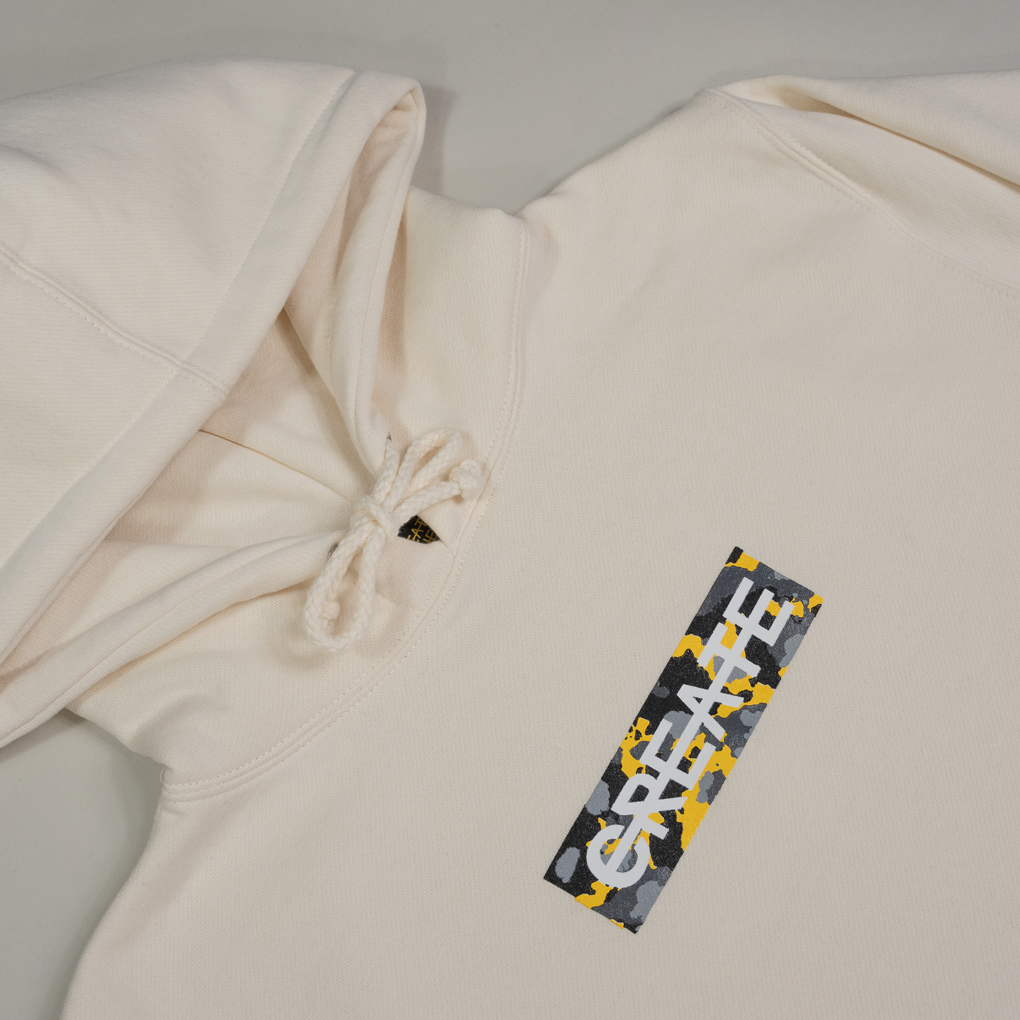 CREATE CAMO CREAM HOODIE