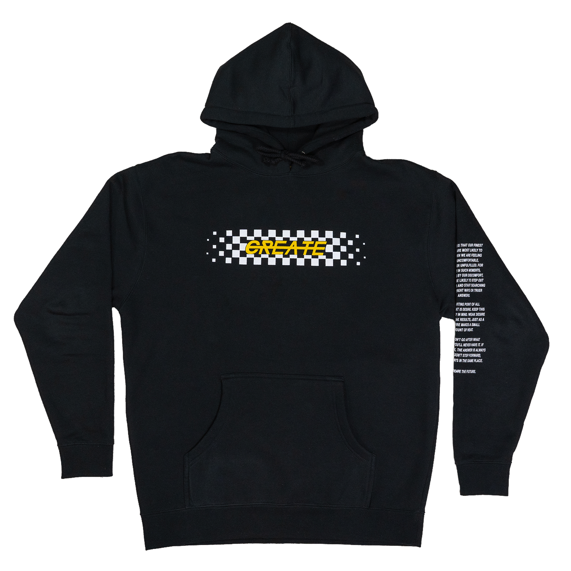 CREATE RACE BLACK HOODIE