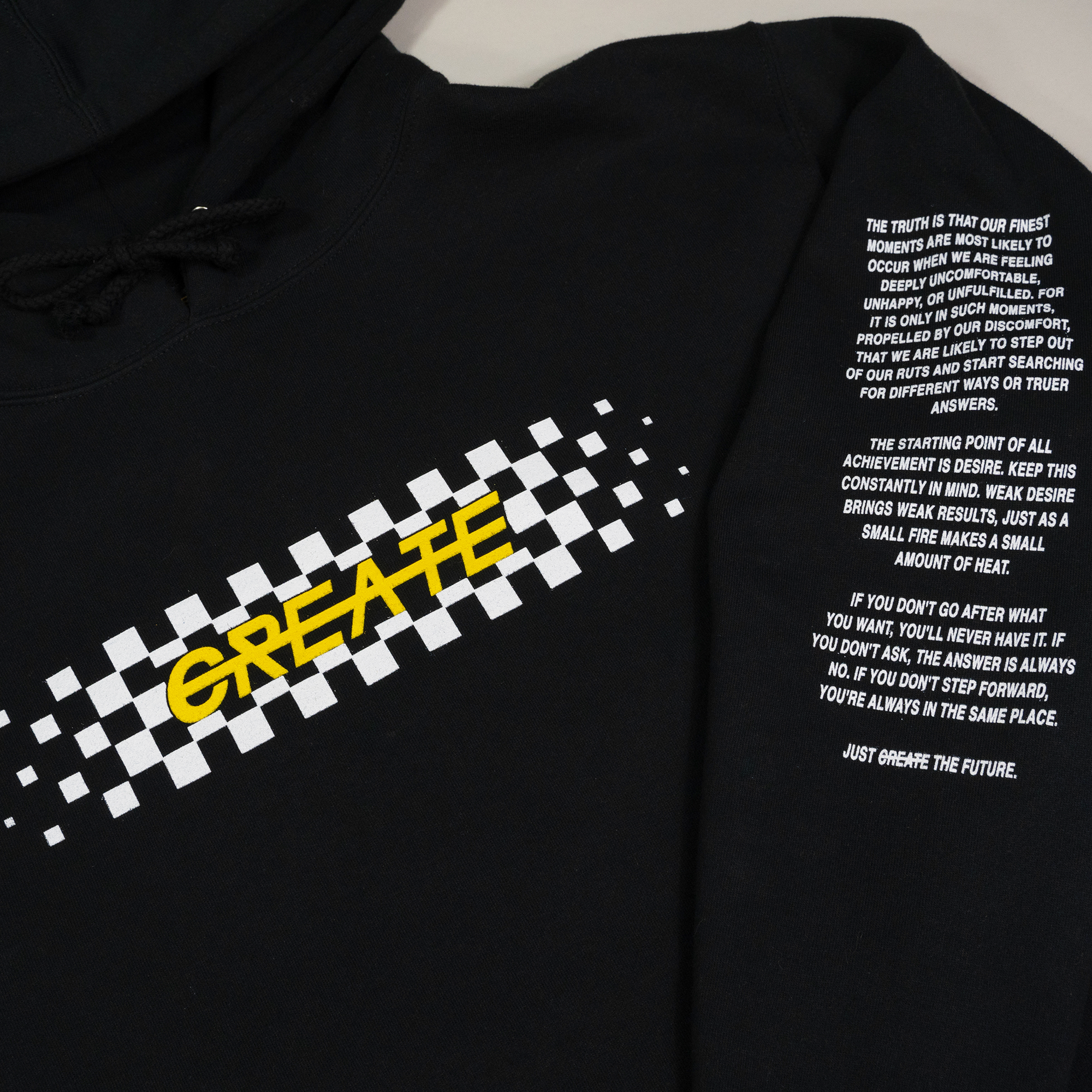 CREATE RACE BLACK HOODIE