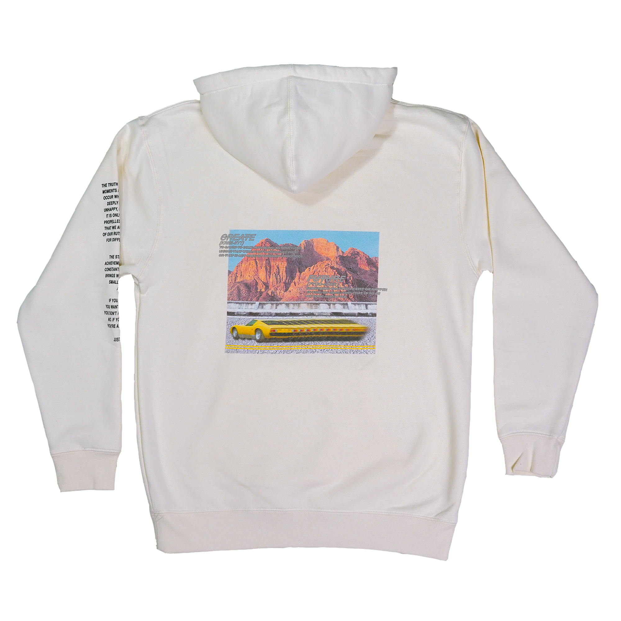 CREATE RACE CREAM HOODIE