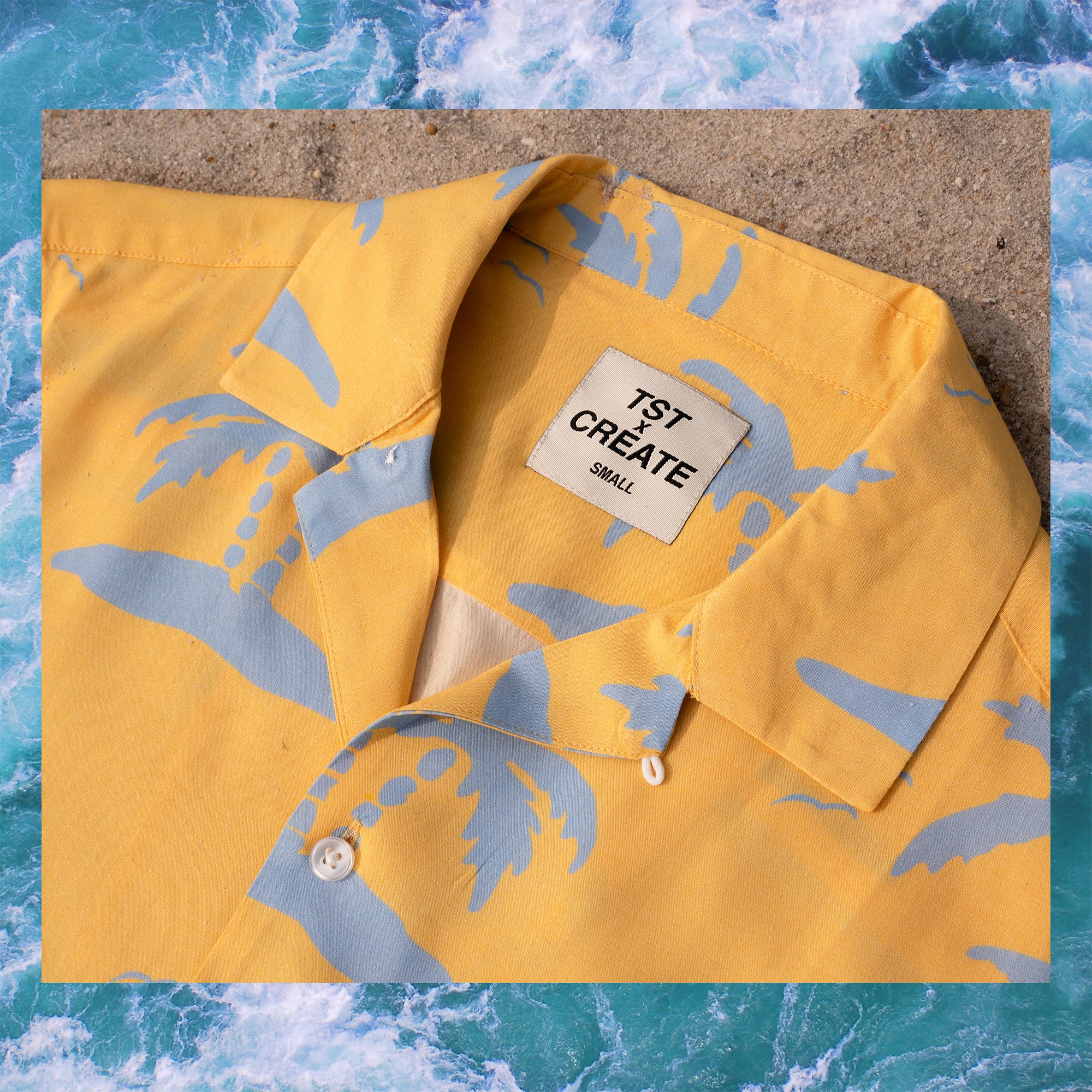 TST BUTTON-UP YELLOW