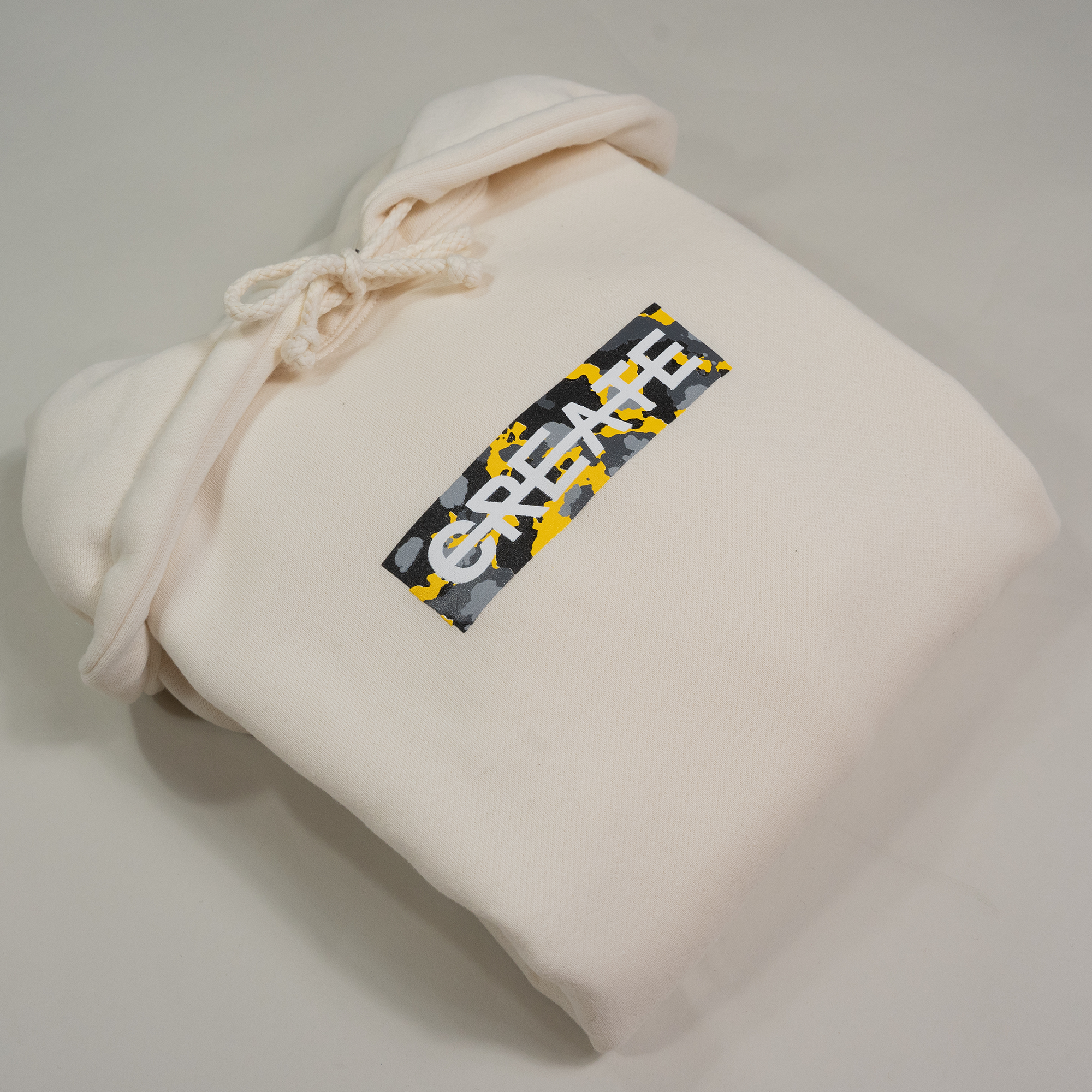 CREATE CAMO CREAM HOODIE